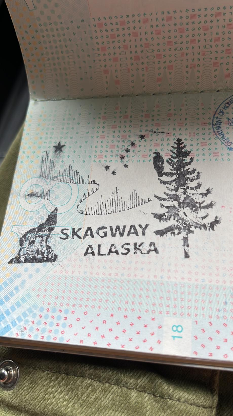 De Alaska stempel van de USA douane